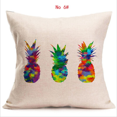 

Cushion cover complete picture of pineapple linen pillow cover geometry square decorative pillows