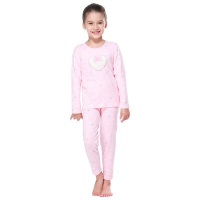 

Red beans (Hodo) children underwear women in the big children autumn and winter cotton ammonia underwear sets HD6010 deep powder 140