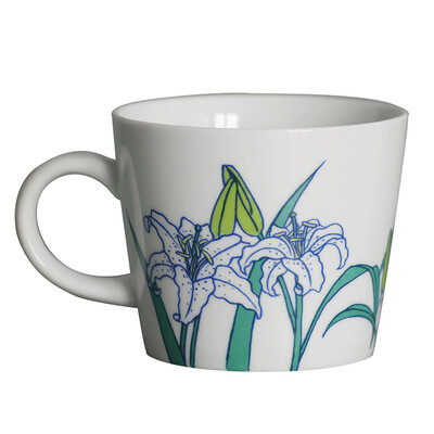 

Gui Bao Mug Memories Garden Series Creative Simple Coffee Cup Couple Cups Office Milk Cup - Lily