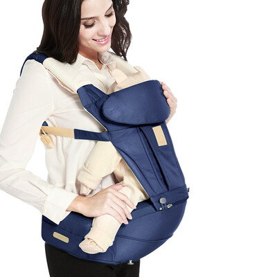 

babycare new upgrade four seasons multi-functional shoulders baby belt stroller stool 3D stool face can hold back 6861 condensate blue