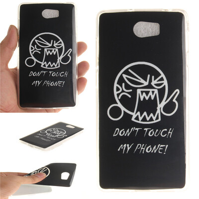 

Do not touch me Pattern Soft Thin TPU Rubber Silicone Gel Case Cover for HUAWEI Y5 II