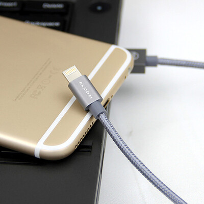

Aldom Нейлон 2 в 1 Usb-кабель Для iphone 6 6 s 5 iPad быстрая Зарядка 2A Для Lightning Кабель Разъем Micro USB Для Samsung Sony LG