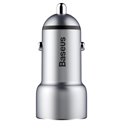 

Baseus 34A Dual USB Car Charger For iPhone 8 Samsung S9 Xiaomi Fast Car Phone Charger Smart Auto USB Car-Charger with LED Light