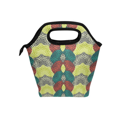 

Lunch Tote Bag Roman Style Travel Picnic Insulated Lunch Handbags Portable Zipper Lunch Bag Box
