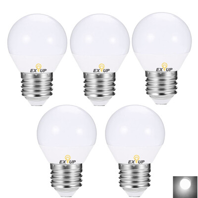 

EXUP 5PCS 5W E27 450LM LED Globe Bulb