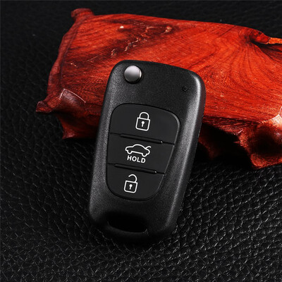 

Car Replace Flip Key Shell Blade Cover 3 Buttons Folding Fit For KIA Rondo For Sportage Soul Rio Remote Case Black Car String