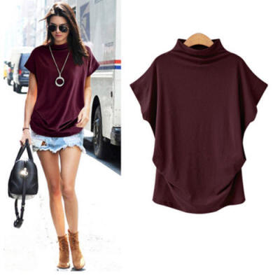 

New Fashion Women Summer Short Sleeve Vest Top Blouse Casual Tank Tops T-Shirt