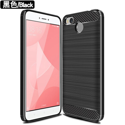 

Fivice XIAOMI Redmi 4X case Brushed carbon fiber silicone anti-fall soft shell phone case