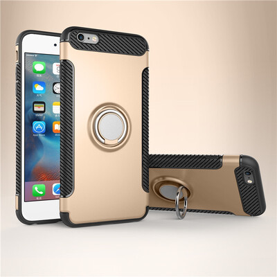 

Fivice iphone 6 plus6s plus case PC metal ring shell magnetic car bracket TPU phone case