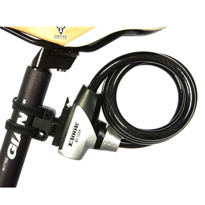 

ETOOK ET155R bike anti-theft lock mountain road folding car lock electric car cable lock motorcycle lock quick release reflective steel wire ring lock new silver