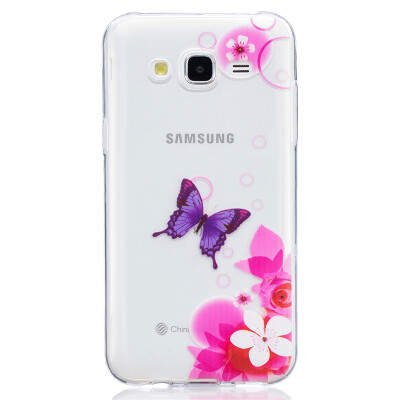 

Pink Butterfly Pattern Soft Thin TPU Rubber Silicone Gel Case Cover for SAMSUNG GALAXY J5