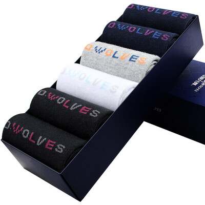 

Jingdong supermarket&wolf dance male socks men leisure fashion business cotton stockings DS3608-6 mixed color 6 double gift box
