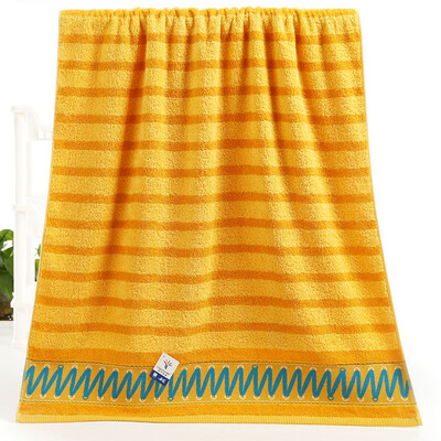 

Gold towel GA3106 cotton satin thick bath towel yellow single loaded 140 72cm 375g