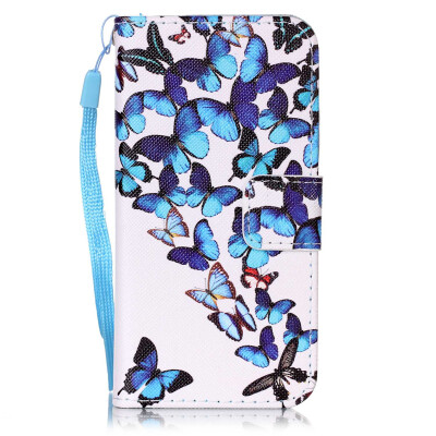 

Blue Butterfly Design PU�Leather�Flip�Cover Wallet�Card�Holder�Case�for SAMSUNG S6EDGE