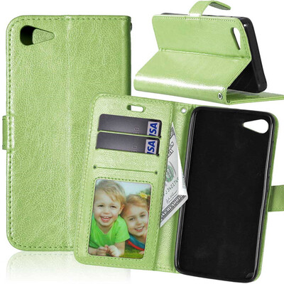 

Зеленая классическая флип-обложка с функцией подставки и слотом для кредитных карт для Lenovo ZUK Z2