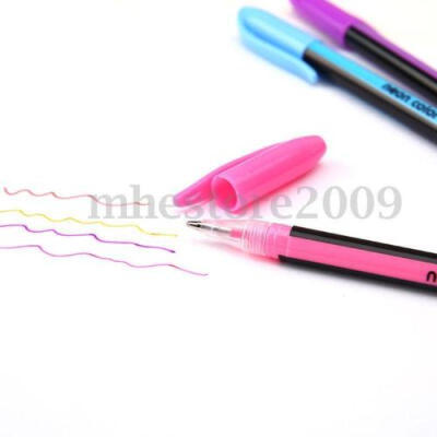 

Newest Gel 48 Pen Set Multi Colored Ballpoint Vibrant Neon Pastel Metal Glitter