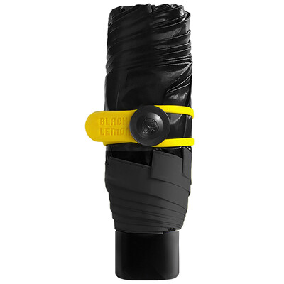 

Черный лимон (BLACK LEmon) Карманный зонтик Солнце Солнцезащитный зонтик полукруглый зонтик Ультрафиолетовый солнечный зонт нано черный
