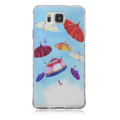 

umbrella Pattern Soft Thin TPU Rubber Silicone Gel Case Cover for SAMSUNG GALAXY Alpha G850