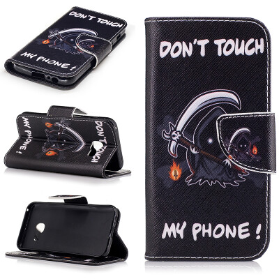 

Grim Reaper Design PU Leather Flip Cover Wallet Card Holder Case for SAMSUNG Galaxy A3 2017/A320