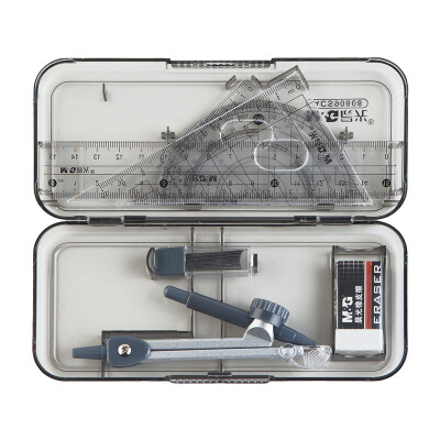 

Chenguang  & G ACS90808 exam compass ruler triangular ruler protractor drawing combination set 7 sets