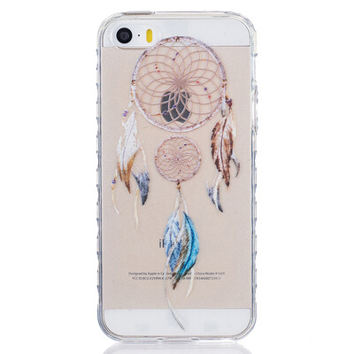

Small wind chimes Pattern Soft Thin TPU Rubber Silicone Gel Case Cover for PHONE 5/5S/5SE