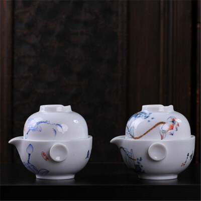 

High Quality Chinese Porcelain Gongfu Tea Cup & Teapot Set