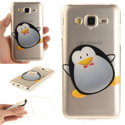 

Cartoon penguin Pattern Soft Thin TPU Rubber Silicone Gel Case Cover for Samsung Galaxy J5 2015