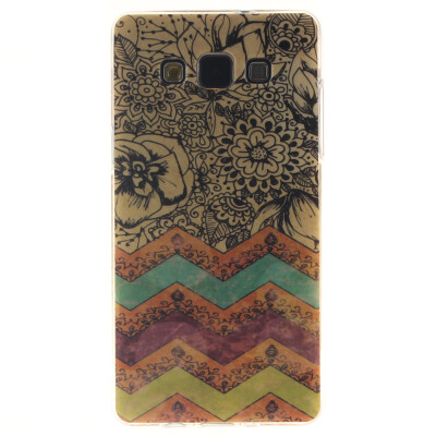 

Wave flower Pattern Soft Thin TPU Rubber Silicone Gel Case Cover for SAMSUNG GALAXY A3