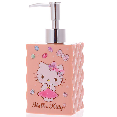 

HELLO KITTY Creative Home Diamond Plates Hand Bottle Soap Dispenser Cleaner Bottle Press Bottles Emulsion Bottle Solid Powder Diamond Pattern KT1274