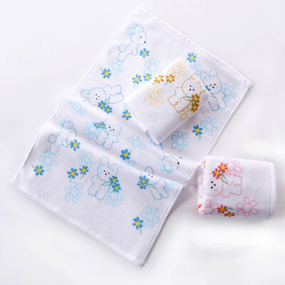 

Gold towel home textiles cotton cartoon printing three pieces of clothing
