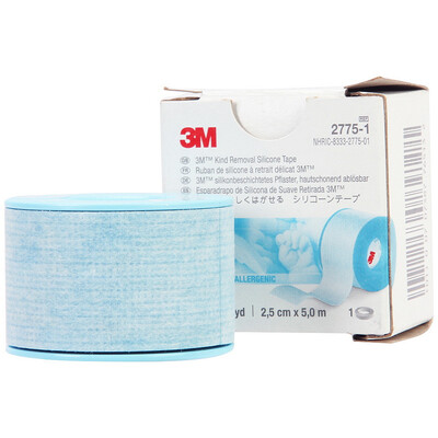 

3M Silicone Cloth Sticker 2775-1 25cm 50m Silicone Tape Hand Tear Tape Newborn Children Tape Mild Silicone Non-stick Hair No Damage to Skin