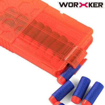 

Worker Mod 12-darts Magazine Quick Reload Clip for Nerf N-strike Elite Toy Black