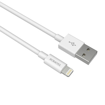 

Roma ROMOSS Lightning CB13 white MFi certified Apple data charging line iphone8x 7plus 6S mobile phone data fast charge line