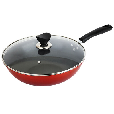 

Jingdong Supermarket US kitchen maxcook non-stick wok pot cover 32CM iridescence series MCC-147 gas furnace induction cooker general