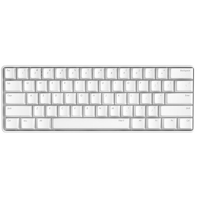 

ikbc новый покер2 Type-C 61 ключ мини-механическая клавиатура PBT keycap оригинал Вишневый вал белый чайный вал