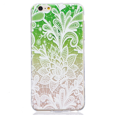 

Green gradient Pattern Soft Thin TPU Rubber Silicone Gel Case Cover for IPHONE 6 Plus6S Plus