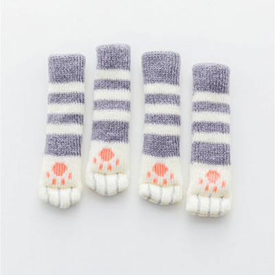 

4Pcs Furniture Table Chair Foot Leg Knit Socks Cover Pads Floor Protector New