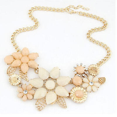 

Fashion Charm Jewelry Chain Pendant Crystal Choker Chunky Statement Bib Necklace