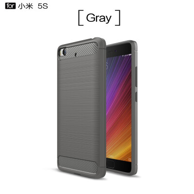 

Fivice Xiaomi Mi 5S case Luxury brushed carbon fiber TPU soft shell