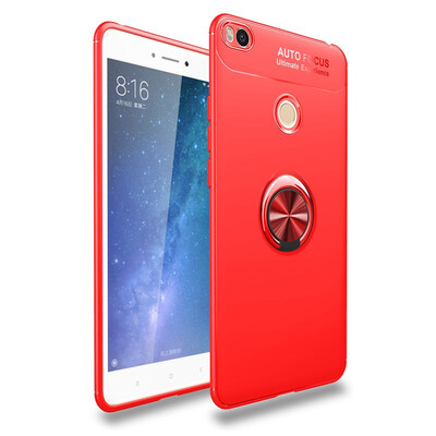 

Fivice Xiaomi Mi Max 2 case TPU metal ring shell magnetic bracket soft shell
