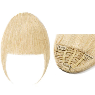 

Clips in Hair Bangs Fringe Air Fringe 100 Human Hair Extensions Clip On Bang Topper Straight Hairpieces