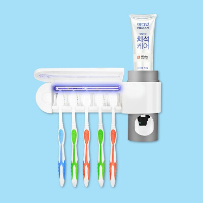 

UV Sanitizer Toothbrush Holder Automatic Toothpaste Dispenser for Dental Care