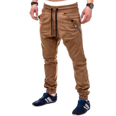 

UK Mens Gym Slim Fit Trousers Tracksuit Bottoms Skinny Joggers Sweat Track Pants