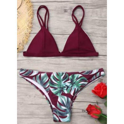 

Women Push-up Padded Bra Bandage Bikini Set Swimsuit Triangle Swimwear Bathing