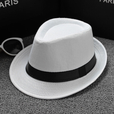 

Unisex Straw Fedora Sun Hat Panama Trilby Crushable Mens Lady Foldable Travel
