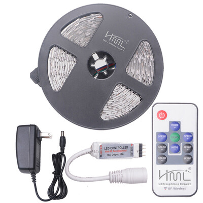 

HML 5M 72W 5050 RGB LED Strip Light with 10 Keys RF Remote Control And