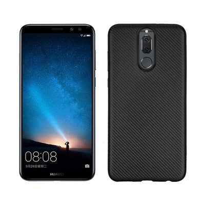 

Goowiiz Phone Case For Huawei Mate 10 LiteNova 2iMaimang 6 Luxury Ultra-thin Carbon Fiber Soft Silicone Complete protection