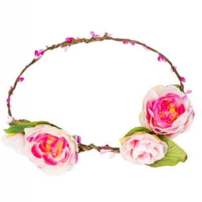 

Bridesmaid Boho Floral Flower Festival Wedding Forehead Head Hair band Garland