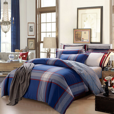 

Meng Jie home textiles produced MEE bedding sets cotton printing four-piece cotton bed cover cover Cambridge College 18 m bed 220 240cm