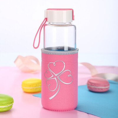 

Jingdong Supermarket] Ming Shunde thickened with a lid of heat-resistant glass cups ladies water bottles portable cups large capacity men and women couples cup YH119